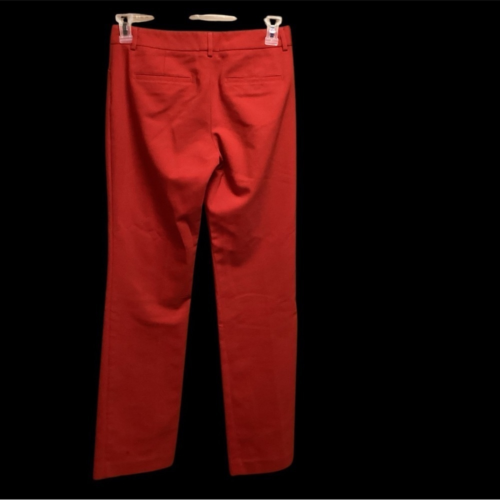 Express Editor Red Slacks Size 4 With 32” Inseam … - image 2